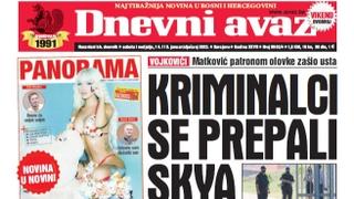 U dvobroju "Dnevnog avaza" čitajte: Kriminalci se prepali Skya

