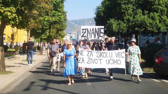 S protesta prvog dana štrajka - Avaz