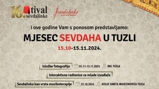 Manifestacija 'Mjesec sevdaha' od 15. oktobra do 15. novembra u Tuzli