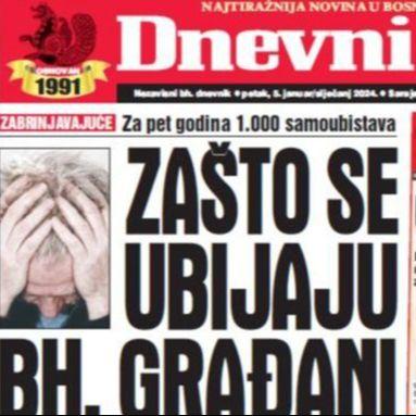 Danas u "Dnevnom avazu" čitajte: Zašto se ubijaju bh. građani