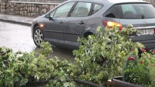 U Gračanici polomljena stabla i poplavljene ulice