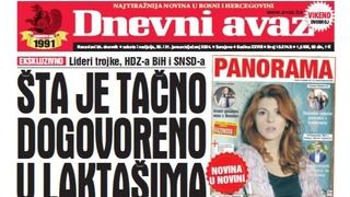 U dvobroju "Dnevnom avazu" čitajte: Šta je tačno dogovoreno u Laktašima