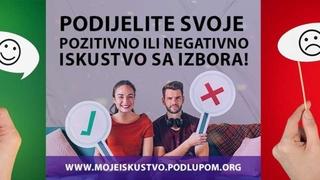 Koalicija "Pod lupom" pozvala građane da podijele pozitivna ili negativna iskustva sa izbora