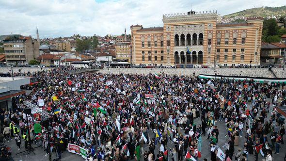 Skup podrške Palestini u Sarajevu - Avaz