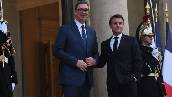 Aleksandar Vučić i Emanuel Makron - Avaz