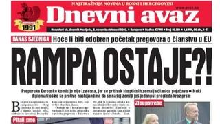 Danas u "Dnevnom avazu" čitajte: Rampa ostaje?!