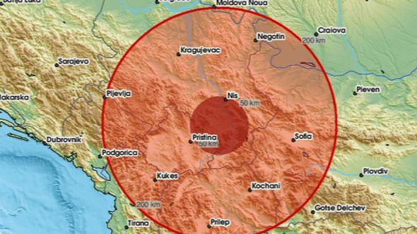 Zemljotres na jugu Srbije - Avaz