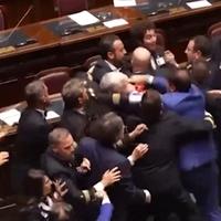 Video / Svađa prerasla u tučnjavu u italijanskom parlamentu: Zastupnik izveden u kolicima