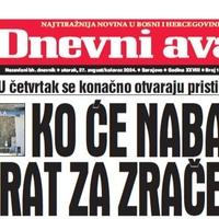 U današnjem "Dnevnom avazu" čitajte: Ko će nabaviti aparat za zračenje