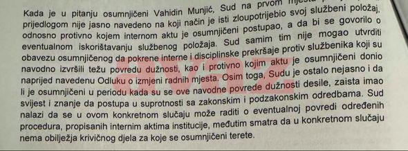 Odluka vezano za Vahidina Munjića - Avaz